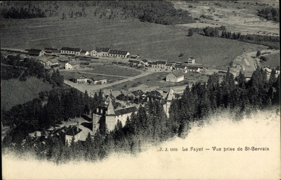 Ak Le Fayet Haute Savoie, Vue prise de St. Gervais
