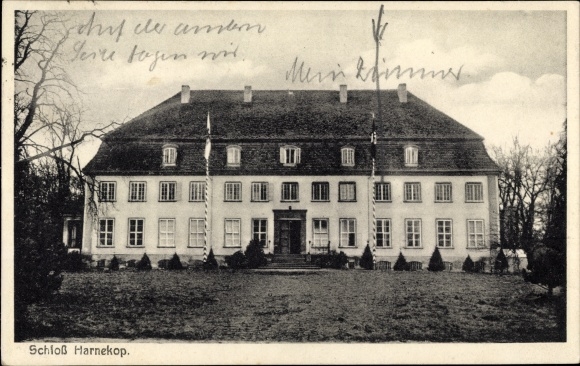 Postcard Harnekop Prötzel in the Mark, Castle