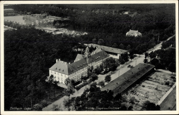 PC Zeithain in Saxony, military training area, aerial photo