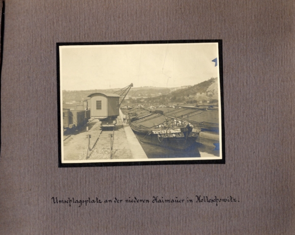 Prague port facilities inland port photo album 10 original photos Vltava around 1890