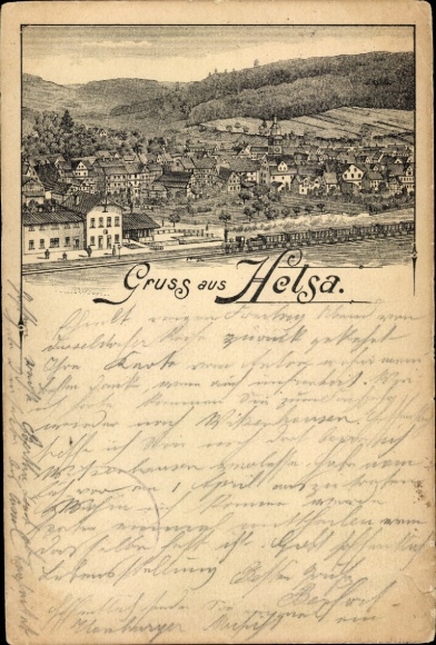 Chromo-Litho Helsa in Hesse, general view