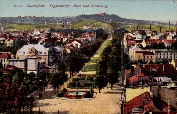PC Poppelsdorf Bonn am Rhein, Kaiserplatz, Poppelsdorfer Allee, Kreuzberg
