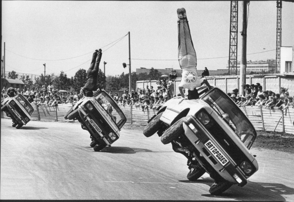 Photo Russia, auto racing, auto rally Russian winter, Moscow Moskvich plant, auto rodeo