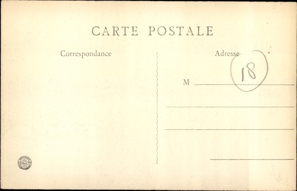 Postcard Vierzon Cher, Station Square, Eisenbahn
