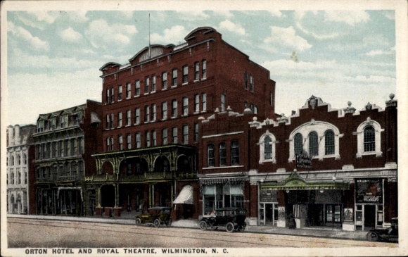 Ak Wilmington North Carolina, Orton Hotel, Koninklijk Theater