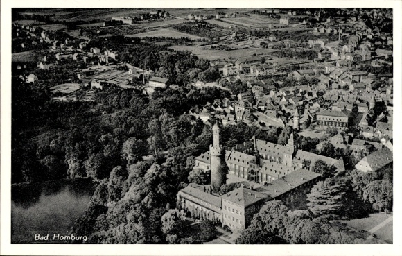 Ak Bad Homburg vor der Höhe Hessen, Fliegeraufnahme