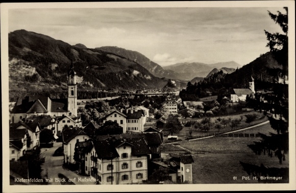 Postcard Kiefersfelden am Inn, locality, Kufstein and Zillertaler Berg