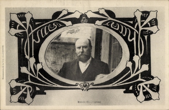 Passepartout Postcard portrait of Emile Durignac