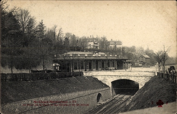 CPA Montretout Saint Cloud Hauts de Seine, Gare, Tunnel