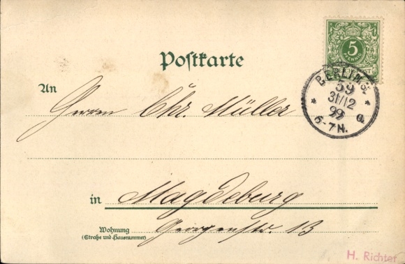 passe-partout litho Berlin Mitte, Nationaal Monument