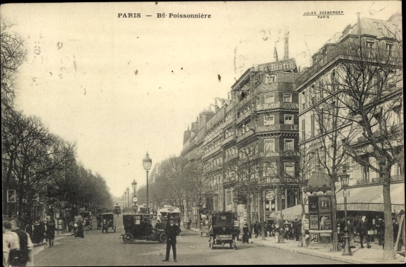 Ak Paris II Beurs, Boulevard Poissonnière