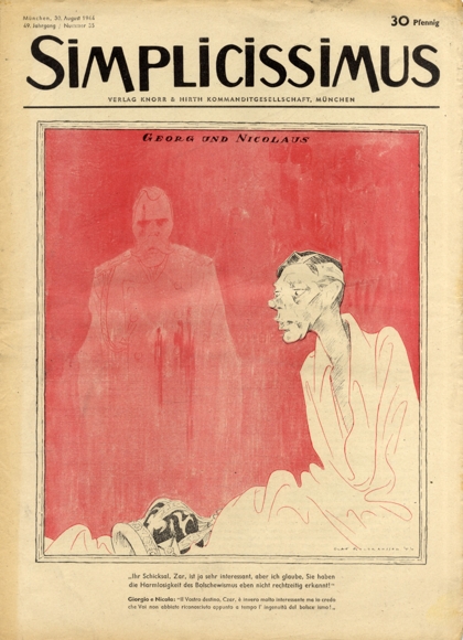Simplicissimus Heft 35 August 1944 Karikatur Georg und Nicolaus Gulbransson Verlag Hirth