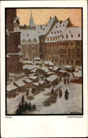 Artist PC Biese, Karl, Christmas market, Christmas market