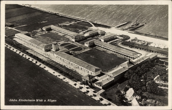 PC Wiek auf Rügen, Saxon children&#39;s home, aerial photograph