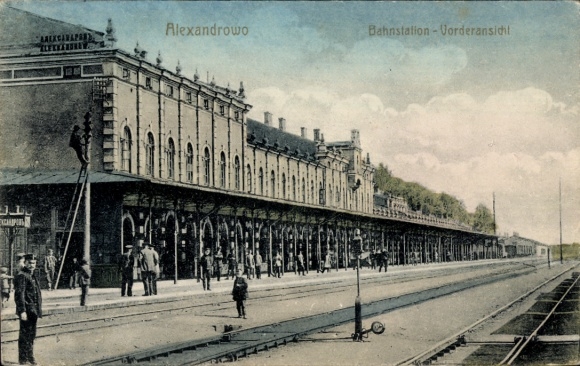 Ak Aleksandrów Kujawski Aleksandrowo Westpreußen, Bahnstation, Stacja kolejowa