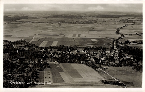 Postcard Großaltdorf Vellberg in Württemberg, aerial photograph