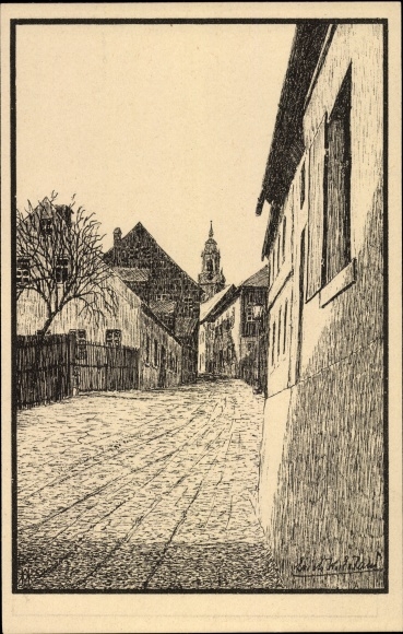 Artist PC Eiland, Erich, Schneeberg in the Ore Mountains, The distant song