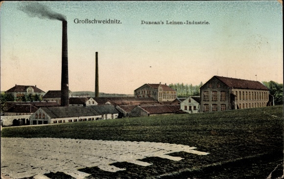 PC Großschweidnitz in Sachsen, Duncan&#39;s linen industry