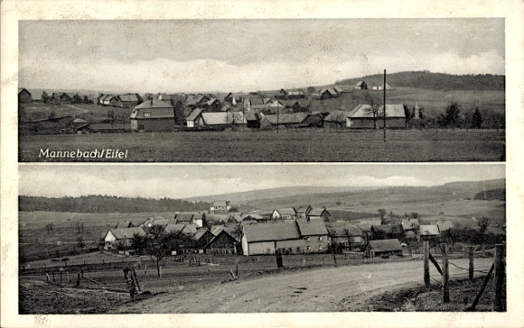 Ak Mannebach in de Eifel, algemeen beeld