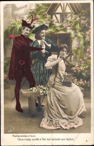 Ak-scène uit Faust, Mephistopheles