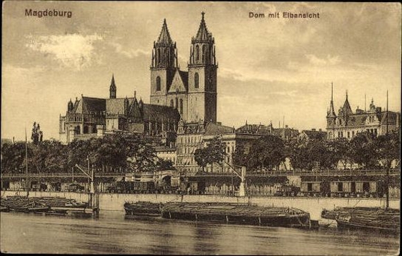50 Ak Magdeburg Elbe, diverse Ansichten, kleinformatig