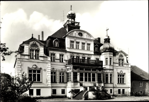 Postcard Uebigau in Brandenburg, youth hostel