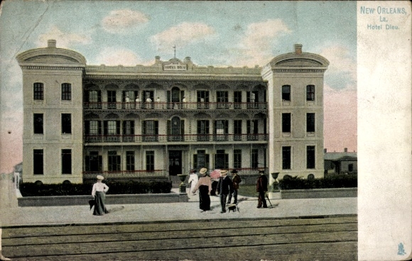 Ak New Orleans Louisiana USA, Hotel Dieu, private Krankenhaus, unter Verwaltung der Schwestern...