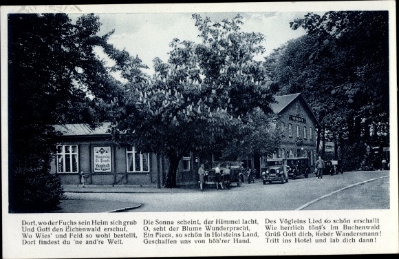 Ak Vossloch Bokholt Hanredder in Sleeswijk-Holstein, Hotel Grüner Wald