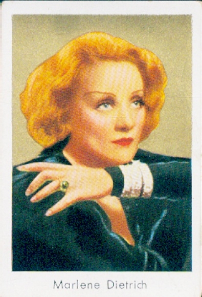 Collector's card Salem Goldfilm, picture no. 211, actress and singer Marlene Dietrich