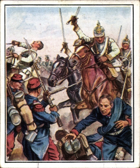 Collector's picture The Imperial Army and its tradition, picture 288 Old army, cuirass. Rgt. Sendlitz, 1870
