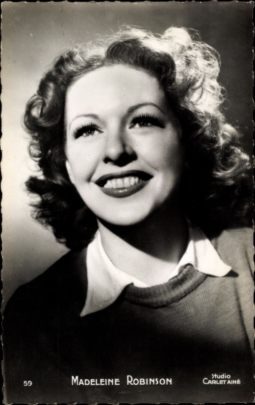 Ak actrice Madeleine Robinson, portret