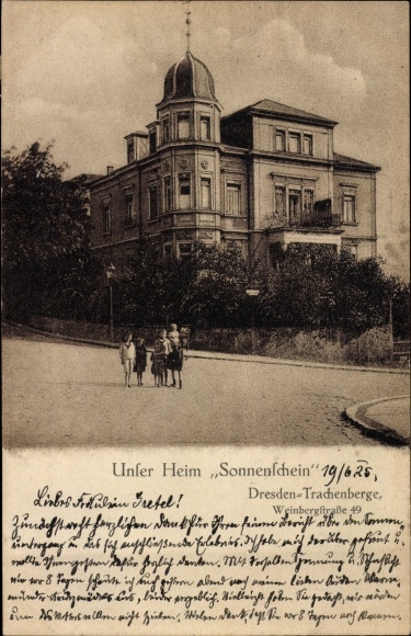 PC Dresden Pieschen Trachenberge, Heim Sonnenschein, Weinbergstrasse 49