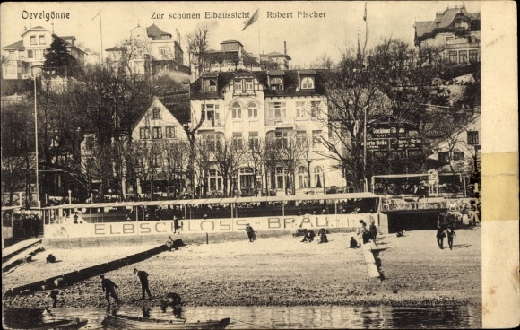 PC Hamburg Altona Oevelgönne, Gasthof Zur beautiful Elbau view