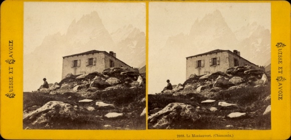 Stereo photo Chamonix Mont Blanc Haute Savoie, Montanvert