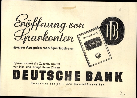 Stamps Postcard Int. Automobile and motorcycle exhibition Berlin 1939, Deutsche Bank, savings book