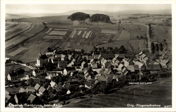 KP Oberweißenbrunn Bischofsheim an der Rhön, zdjęcie lotnicze, Gasthaus zum Lamm