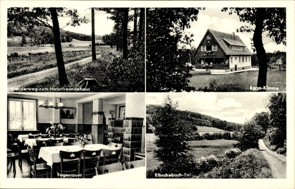 Postcard Wengern Wetter an der Ruhr, Naturfreundehaus