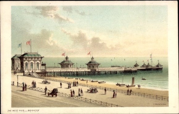 lito Brighton i Hove East Sussex Anglia, West Pier