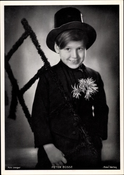 Foto Schauspieler Peter Bosse, Kinderportrait, Schornsteinfeger