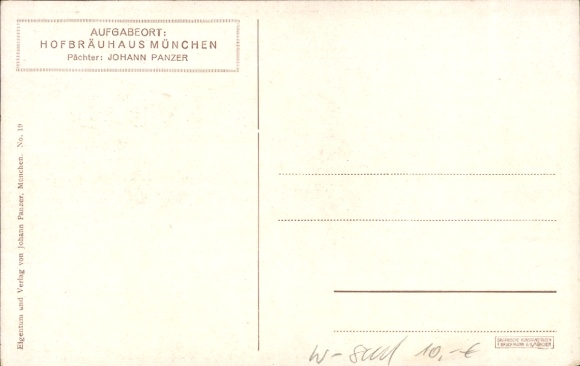 Kunstenaar Ak Engelhard, PO, München Hofbräuhaus, HB Hofbräu reclame, Kindl, biervat, bierpul