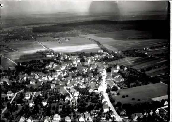 Foto Oettingen in Bayern, Fliegeraufnahme