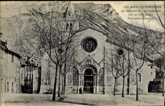 PC Sisteron Alpes de Haute Provence, La Cathédrale, Monument historique, IX. and XI. century