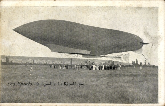 PC Aviation Sports, Airship La République, advertising, Chocolat Lombart