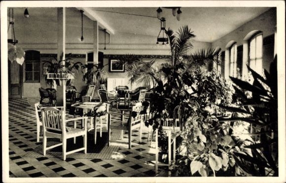 Postcard Saasa Eisenberg in Thuringia, Sisters' Rest Home of the Red Cross