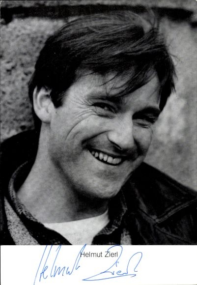 Postcard actor Helmut Zierl, portrait, autograph