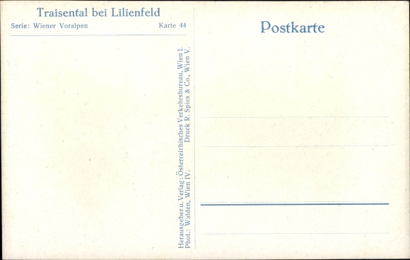 Postcard Lilienfeld in Lower Austria, Traisental, Winter, Vienna Prealps