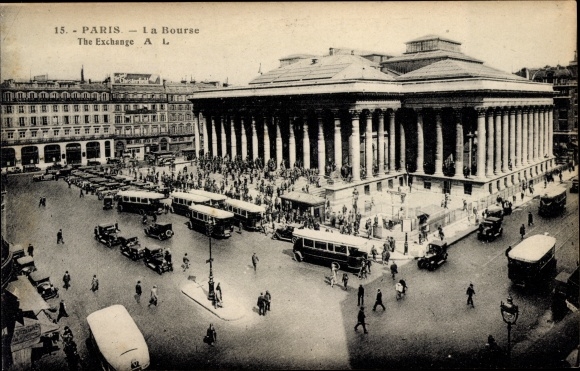 Ansichtkaart Parijs II, La Bourse