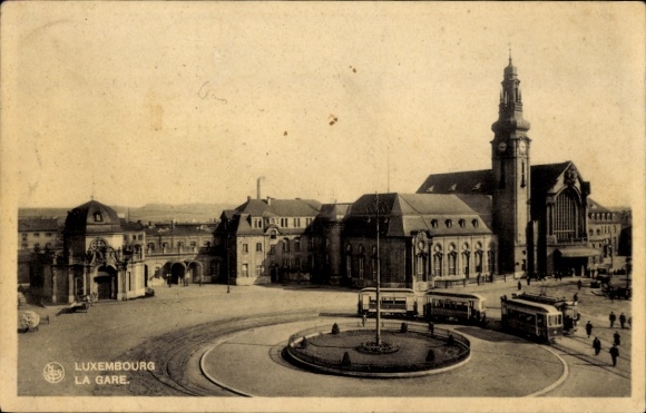 PC Luxembourg Luxembourg, La Gare, train station, trams