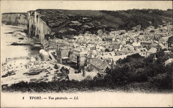 Postcard Yport Seine Maritime, general view