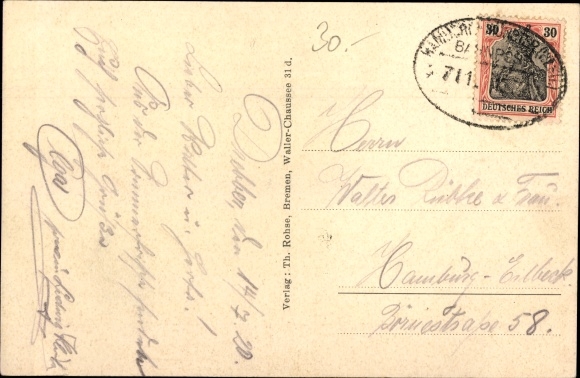 Postcard Drebber Lower Saxony, Gasthof zum Bahnhof